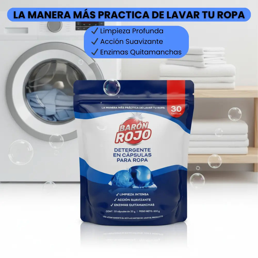 BARÓN ROJO™ CÁPSULAS PARA LAVAR ROPA