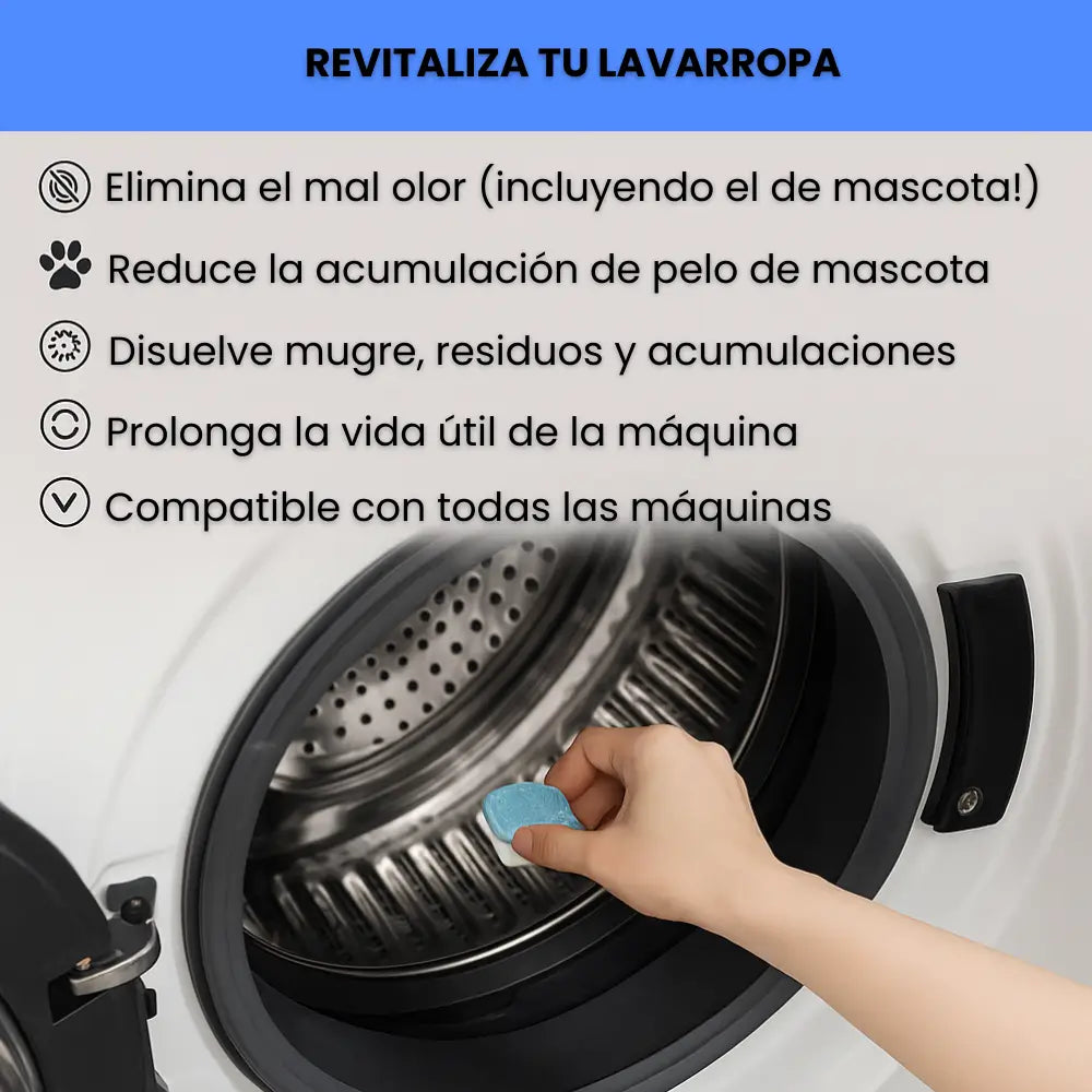 PACK 12 PASTILLAS ANTIBACTERIALES PARA LAVARROPA
