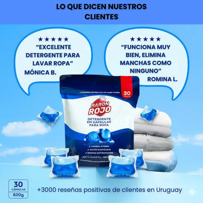 BARÓN ROJO™ CÁPSULAS PARA LAVAR ROPA