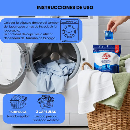 BARÓN ROJO™ CÁPSULAS PARA LAVAR ROPA