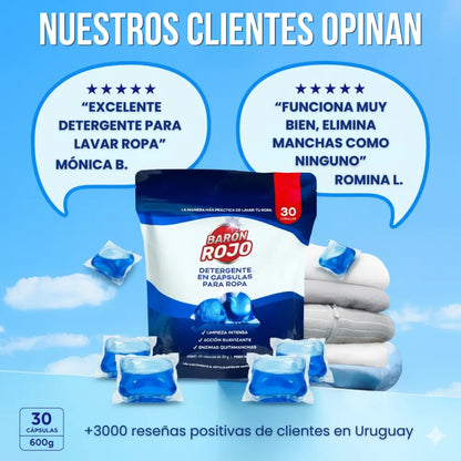 BARÓN ROJO™ CÁPSULAS PARA LAVAR ROPA