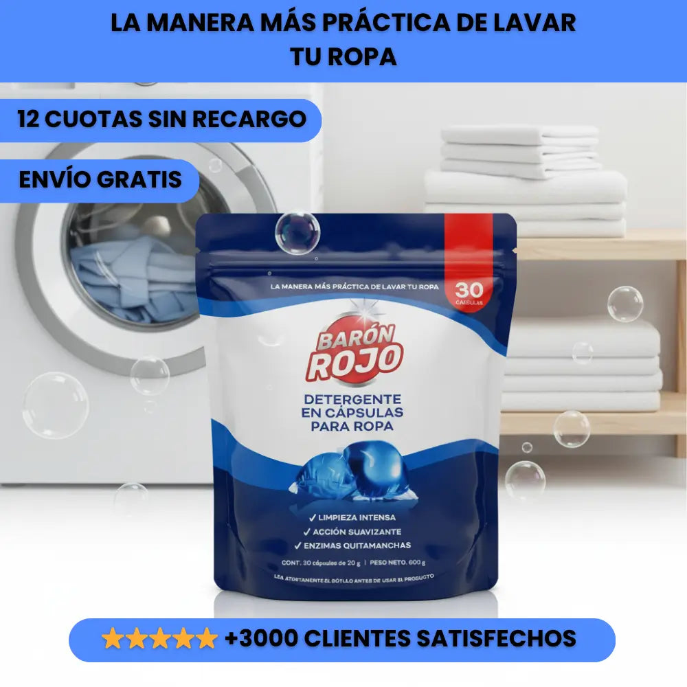 BARÓN ROJO™ CÁPSULAS PARA LAVAR ROPA