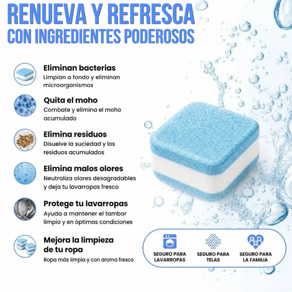 PACK 12 PASTILLAS ANTIBACTERIALES PARA LAVARROPA